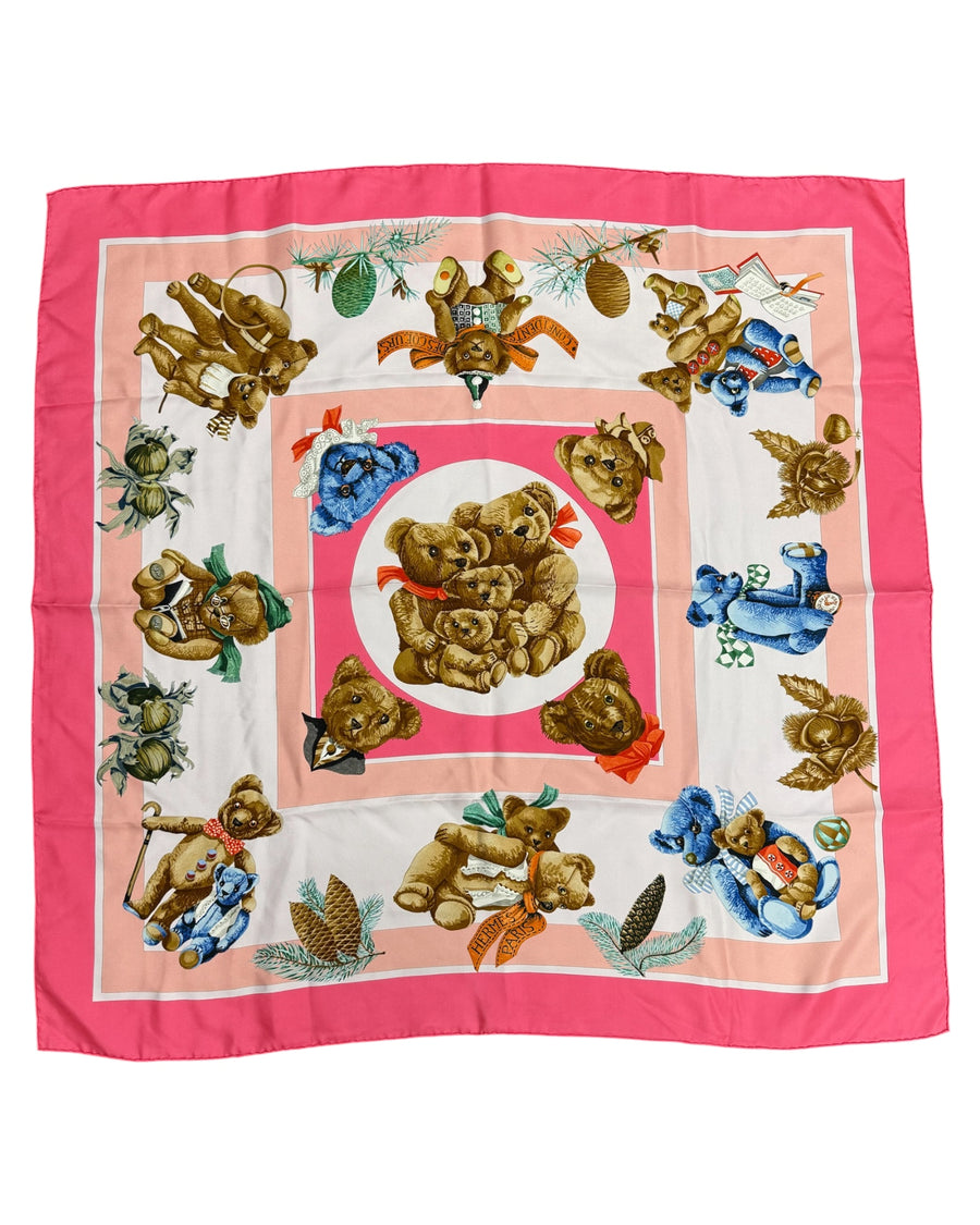 Hermes Silk Scarf "Confidents des Coeurs" 90x90